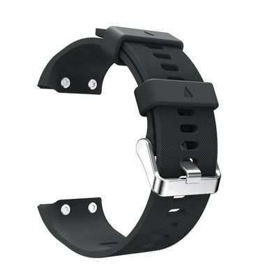CYSUE Replacement Silicone Watchband Sports Watch Wrist Strap For Garmin Forerunner 35 Smart Watch (Color : Preto)