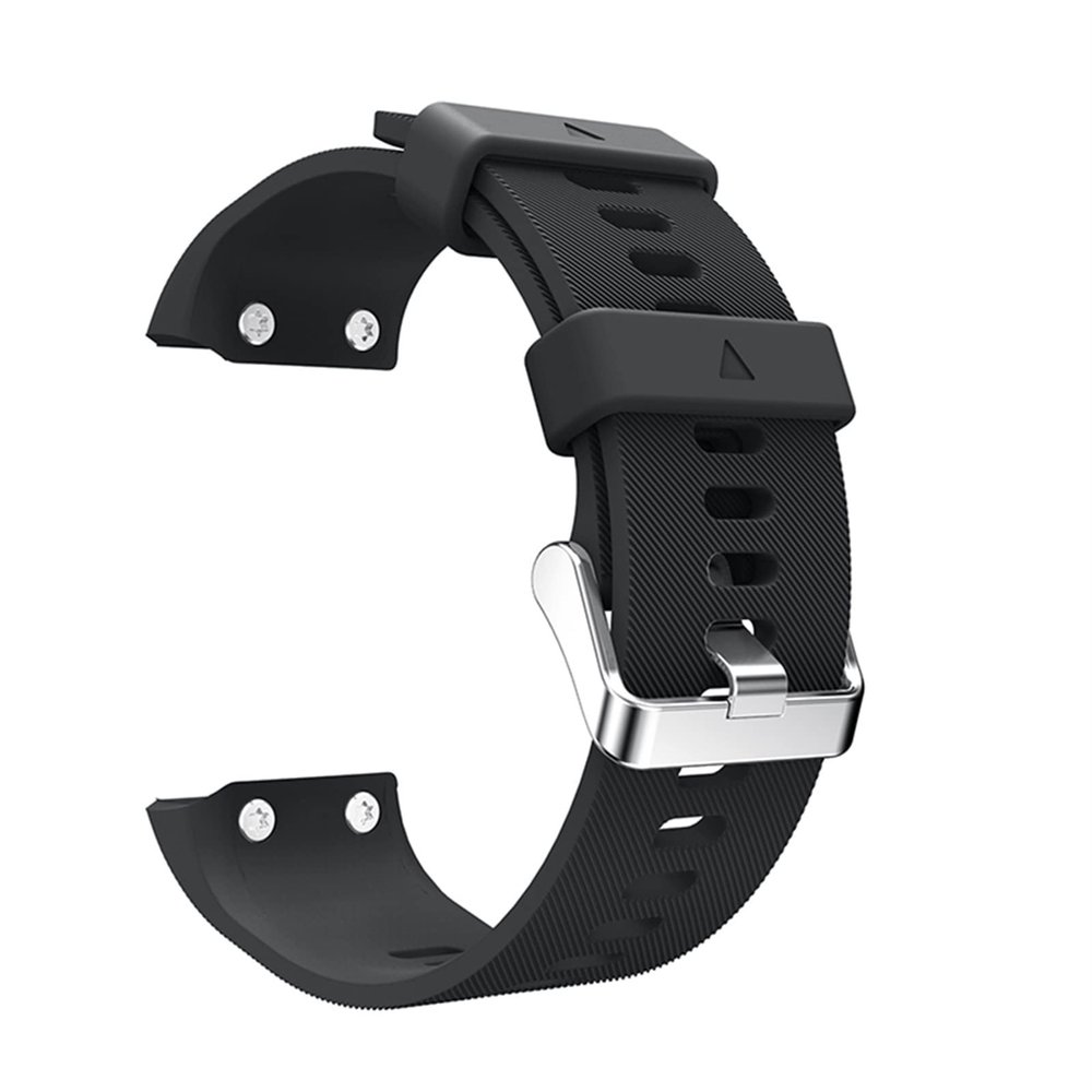 CYSUE Replacement Silicone Watchband Sports Watch Wrist Strap For Garmin Forerunner 35 Smart Watch (Color : Preto)