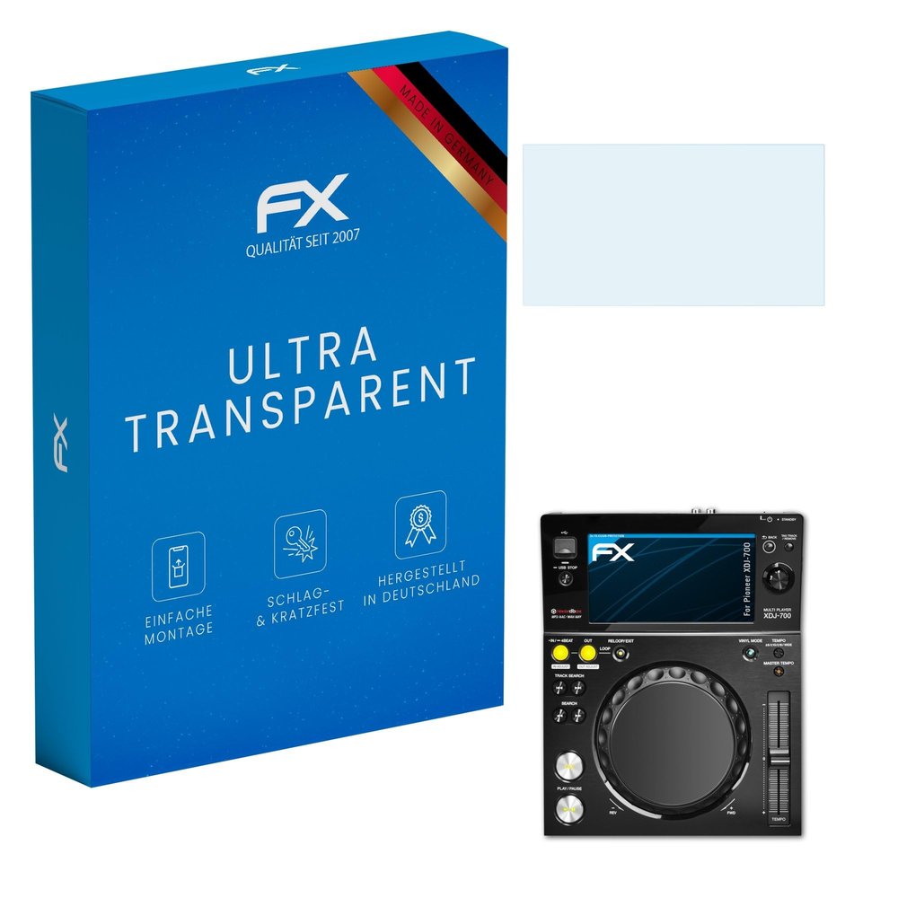 atFoliX Screen Protection Film compatible with Pioneer XDJ-700 Screen Protector, ultra-clear FX Protective Film (3X)