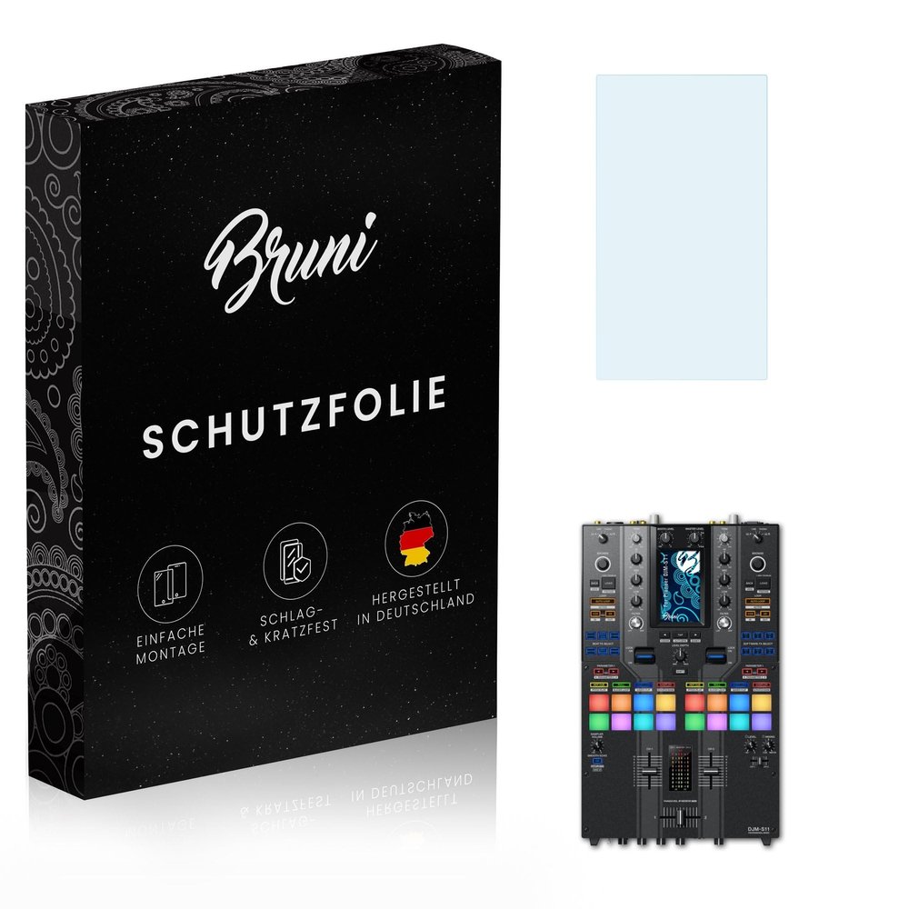 Bruni Screen Protector compatible with Pioneer DJM-S11 Protector Film, crystal clear Protective Film (2X)