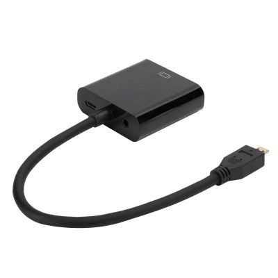 Micro to VGA Video Converter,Micro HDMI to VGA Video Converter Adapter Micro to VGA Video Converter Adapter 1080P,for 4B (Micro to VGA)