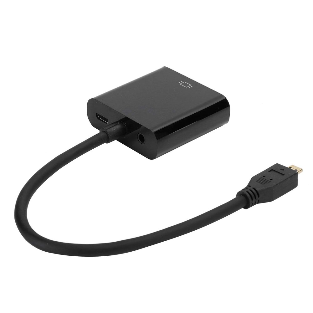 Micro to VGA Video Converter,Micro HDMI to VGA Video Converter Adapter Micro to VGA Video Converter Adapter 1080P,for 4B (Micro to VGA)