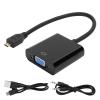 Micro to VGA Video Converter,Micro HDMI to VGA Video Converter Adapter Micro to VGA Video Converter Adapter 1080P,for 4B (Micro to VGA) view 2