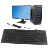 Bilingual Chinese English Computer Keyboard, Wired Chinese USB PC Keyboard Silent Typing, 108Keys Full Sized Chinese Learning Keyboard for Home, Office view 3