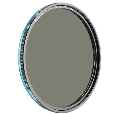 Kase Wolverine Revolution 72mm Magnetic ND8 3 Stop Shockproof Tempered Optical Glass Filter w Blue Ring & Adapter