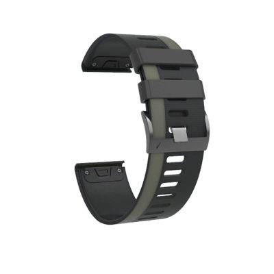 AXTI 26 22mm Quick Release Watchband Strap for Garmin Fenix 6X 6 Pro Watch Easyfit Wrist Band Strap for Garmin Fenix 5X 5 3 3HR Watch (Color : Black Army, Size : For Approach S60 S62)