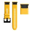 BUDAY 26 22MM Silicone Quick Release Watchband Strap for Garmin Fenix 7 7X 6X 5X 3 3HR Watch Easyfit Wrist Band Strap (Color : Yellow, Size : 22mm Fenix 6 Pro) view 1