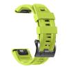 BKUANE 26 22MM Silicone Quick Release Watchband Strap For Garmin Fenix 7X 7 6 6X Pro 5X 5Plus 3HR Smartwatch Easyfit Wristband Bracelet (Color : Green, Size : 26mm Fenix5X 5X Plus) view 1