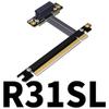ADT-Link R31SF R31SL R31SL PCI Express 3.0 pcie 16x to 1x gen3 8G/BPS 16x Male 1x Female (30cm, R31SL) view 3