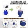 BORKUANA Leather Keychain Holder Case Compatible with Apple AirTag, Cute Protective Air Tag Cover With Keychain Ring, Anti-Scratch Finder GPS Tracker Case for Wallet Keys(Fish) view 3