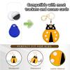 BORKUANA Leather Keychain Holder Case Compatible with Apple AirTag, Cute Protective Air Tag Cover With Keychain Ring, Anti-Scratch Finder GPS Tracker Case for Wallet Keys(Cute Insect) view 3