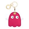 BORKUANA Leather Keychain Holder Case Compatible with Apple AirTag, Cute Protective Air Tag Cover With Keychain Ring, Anti-Scratch Finder GPS Tracker Case for Wallet Keys(Ghost) view 1