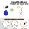 BORKUANA Leather Keychain Holder Case Compatible with Apple AirTag, Cute Protective Air Tag Cover With Keychain Ring, Anti-Scratch Finder GPS Tracker Case for Wallet Keys(Dogs) view 3