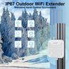 WAVLINK AX1800 Outdoor WiFi 6 Extender, IP67 Weatherproof Outdoor Access Point, High Power Long Range WiFi Extender Signal Booster, 4x8dBi Antennas, Compatible Starlink for Farm, Yard, RV, Campsite view 3