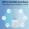 WAVLINK AX1800 Outdoor WiFi 6 Extender, IP67 Weatherproof Outdoor Access Point, High Power Long Range WiFi Extender Signal Booster, 4x8dBi Antennas, Compatible Starlink for Farm, Yard, RV, Campsite view 4