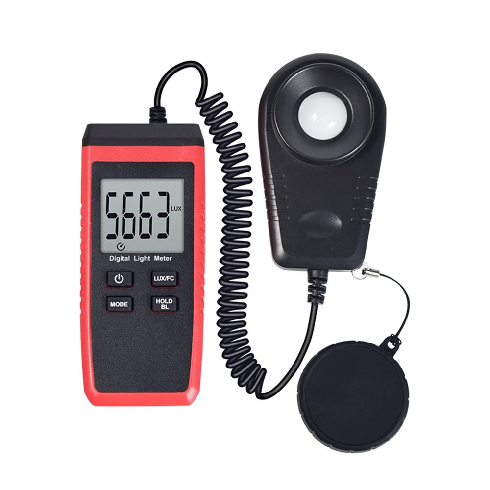 QIYUDS Digital Luxmeters Illuminance Light Meter Luminometers Light Meter with Low Voltage Display, Handheld Illuminance Meter for Museum, Lamp Factory
