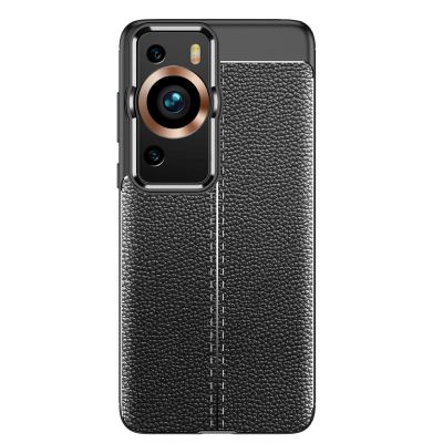 KVIBEO Case for Huawei P60/P60 Pro, Litchi Grain Shockproof Protective Cover with Camera Protection and Heat Dissipation Anti-Fingerprint Protective Cover,Black,P60 6.67"