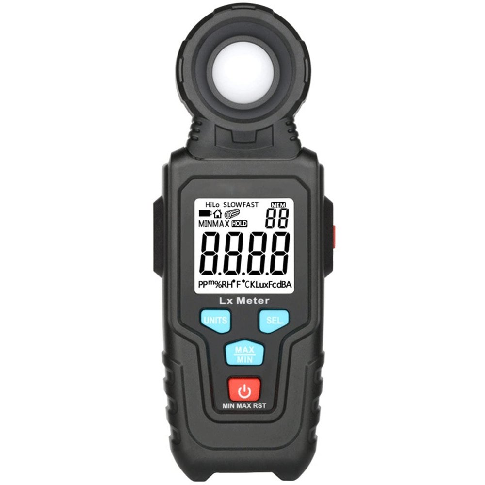 QIYUDS Digital Illuminance Light Meters for Indoor Plants and Grow Lights with Data Retention & Automatic Shut-Down, Light Meter for Public Stores, Library
