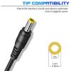 LJO-EEIH 12v Power Cable AC Adapter Compatible with LG Monitor Power Cord,Compatible Sceptre Series 32" 30" 27" 24" 22" 20" 19" E248W E225W E205W E275W Monitor LED Strip Light CCTV Cameras view 4
