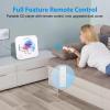 CD Player Portable, Bluetooth CD Players for Home with Remote Control HiFi Stereo LED Display Timer FM Radio AUX/USB/TF Jack, Music CD Player with Speakers Desktop Boombox for Office Kids Gift White view 4