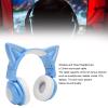 Cat Ear Headphones,BT Headset for Smartphone Laptop PC, Regulated Headband, 7 Colors Headset with 3.5mm Cable, 11h Stereo Play for Childs Students School Travel (Blue) view 3