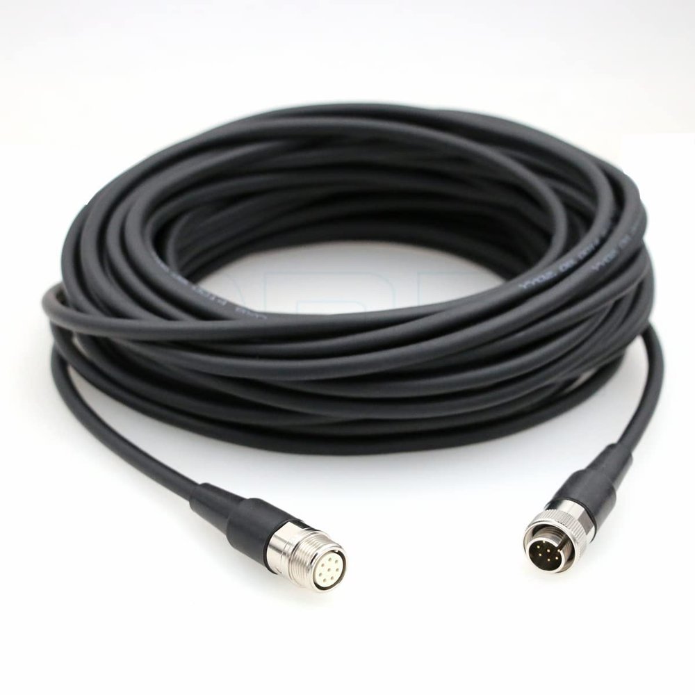 DRRI VariZoom 8 Pin Male to Female Extension Cable for Fujinon and Canon Zoom Controllers