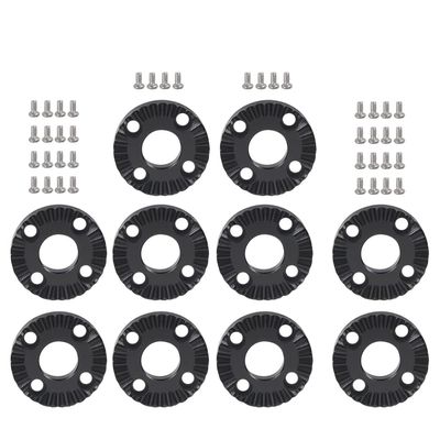 FEICHAO Rosette Mount Aluminum Alloy 20mm 31.8mm for Camera Cage Handle Grip Gimbal Extension (20mm Black 10PCS)
