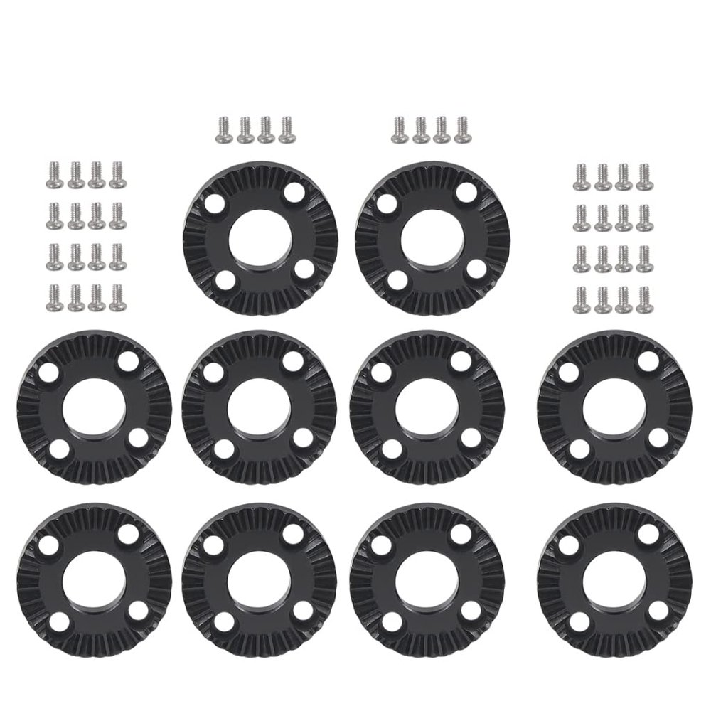 FEICHAO Rosette Mount Aluminum Alloy 20mm 31.8mm for Camera Cage Handle Grip Gimbal Extension (20mm Black 10PCS)