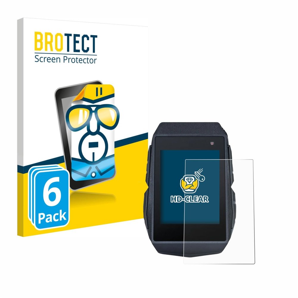 brotect 6-Pack Screen Protector Compatible with Sigma ROX 11.1 Evo Screen Protection Film Ultra Clear - Scratch Proof, Transparent, HD Clear