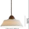 OJRGG Modern Ceramic Chandelier Indoor Adjustable Pendant Light Japanese Home Bedside Ceiling Light Fixture for Kitchen Island Dining Room Bedroom Hallway Bar Living Room view 4