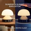 Lexon Mina Sunrise Alarm Clock, Wake Up Light & Sunset Lamp for Sleep Routine - Dark Red view 4