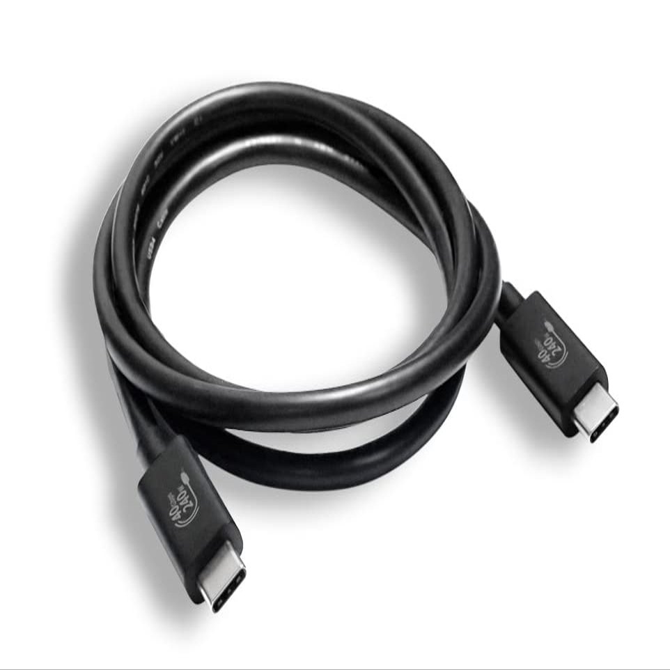 RiteAV (USB-C to USB-C Super USB 4 Gen 3/ Cable 3.3 ft (1M), (Supports 8K) EGPU, 240W / 40Gbps