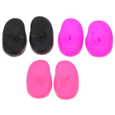 Healvian 3 Pairs Earmuffs Silicone Ear Dryer Ear Protectors for Hairdressing Hair Perm Dye Highlight