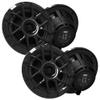 Wet Sounds Zero Series - 2 Pairs ZERO-6-XZ-B Black 6.5" Neodymium Powersport & Marine Speakers with Horn-Loaded Titanium Tweeters, Pair view 1