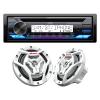 JVC KD-T92MBS JVC KD-T92MBS Marine/Powersports CD Receiver Featuring Bluetooth, Conformal Coated PCB with 1 Pair CS-DR6201MW Marine Speaker 6.5" 2-Way White view 1