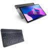 BoxWave Keyboard Compatible with Lenovo Tab M10 Plus ZAAJ0042US (10 in) - SlimKeys Bluetooth Keyboard, Portable Thin with Chiclet-Style Keys - Jet Black view 1