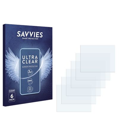 savvies 6-Pack Screen Protection Film Compatible with SINEXE DC06A Screen Protector Ultra Clear [Scratch Proof, Anti Fingerprint, Ultra Thin]