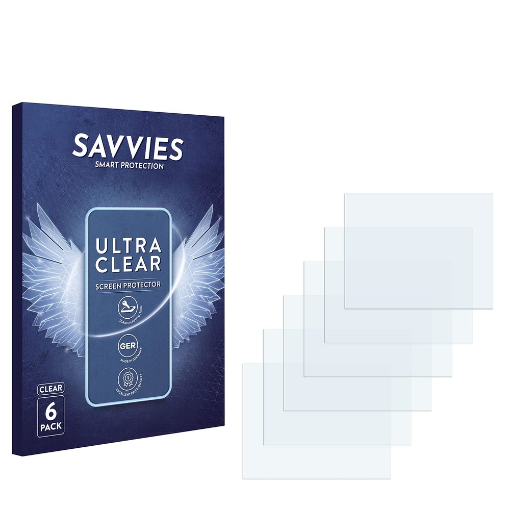 savvies 6-Pack Screen Protection Film Compatible with SINEXE DC06A Screen Protector Ultra Clear [Scratch Proof, Anti Fingerprint, Ultra Thin]