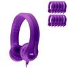 HamiltonBuhl FlexPhones Kids Foam Headphones 42Pack Durable EVA Foam, VolumeLimited 85 dB, ChewResistant DuraCord, Safe BPAFree Design for Classroom Use Purple view 1