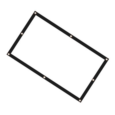 SHOWERORO Polyester Projector Screen 120'' White Portable Foldable Indoor/Outdoor Use Ceiling Projector Screen