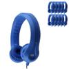 HamiltonBuhl FlexPhones Kids Foam Headphones 10Pack  Durable EVA Foam, VolumeLimited 85 dB, ChewResistant DuraCord, Safe BPAFree Design for Classroom Use  Blue view 1