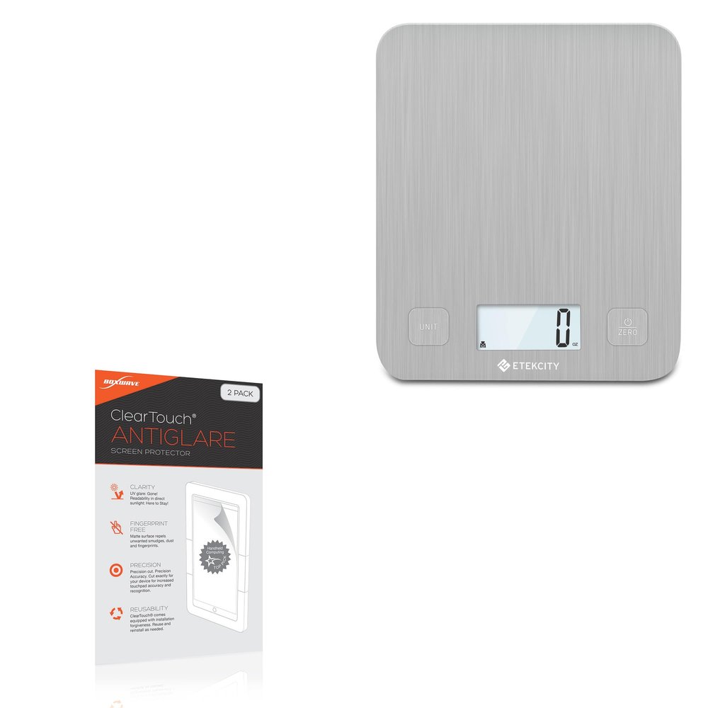 BoxWave Screen Protector Compatible with Etekcity EK6212-S Digital Kitchen Scale - ClearTouch Anti-Glare (2-Pack), Anti-Fingerprint Matte Film Skin