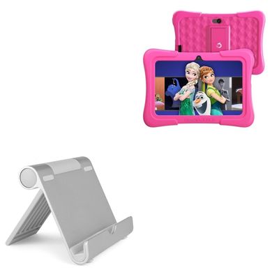 BoxWave Stand and Mount Compatible with Dragon Touch Y88X 7 Kids Tablet (7 in) - VersaView Aluminum Stand, Portable, Multi Angle Viewing Sturdy