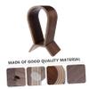 COLLBATH 1pc Walnut Wood Headphone Stand Headset Rack for Home Decor Clear Details for Computer Desk Cafe Display view 4