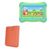 BoxWave Case Compatible with UJoyFeel Android Kids Tablet KIDS706 (7 in) - Designio Leather Pouch, Padded Genuine Leather Pocket Sleeve Pouch - Bold Orange view 1