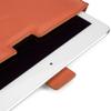 BoxWave Case Compatible with UJoyFeel Android Kids Tablet KIDS706 (7 in) - Designio Leather Pouch, Padded Genuine Leather Pocket Sleeve Pouch - Bold Orange view 3