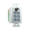 6-Button Control Panel Wall Plate w/Customizable Buttons, Volume Knob, RS232, IR, TCP/IP, Relay Control, Supports PoE, and Web-Based Interface by J-Tech Digital [JTECH-P6] view 1