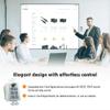 6-Button Control Panel Wall Plate w/Customizable Buttons, Volume Knob, RS232, IR, TCP/IP, Relay Control, Supports PoE, and Web-Based Interface by J-Tech Digital [JTECH-P6] view 4
