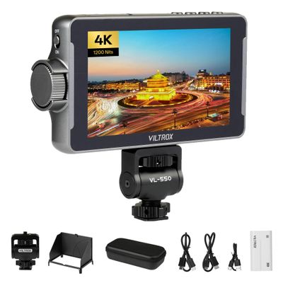 VILTROX DC-550 PRO 5.5Inch Touchscreen Camera Monitor 4K HDMI 1200 nits