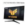 ASUS TUF Gaming 32 (31.5-inch viewable) 1080P Gaming Monitor (VG328QA1A) - Full HD, 170Hz, 1ms, Extreme Low Motion Blur, FreeSync Premium, Eye Care, Shadow Boost, HDMI, Tilt Adjustable view 4